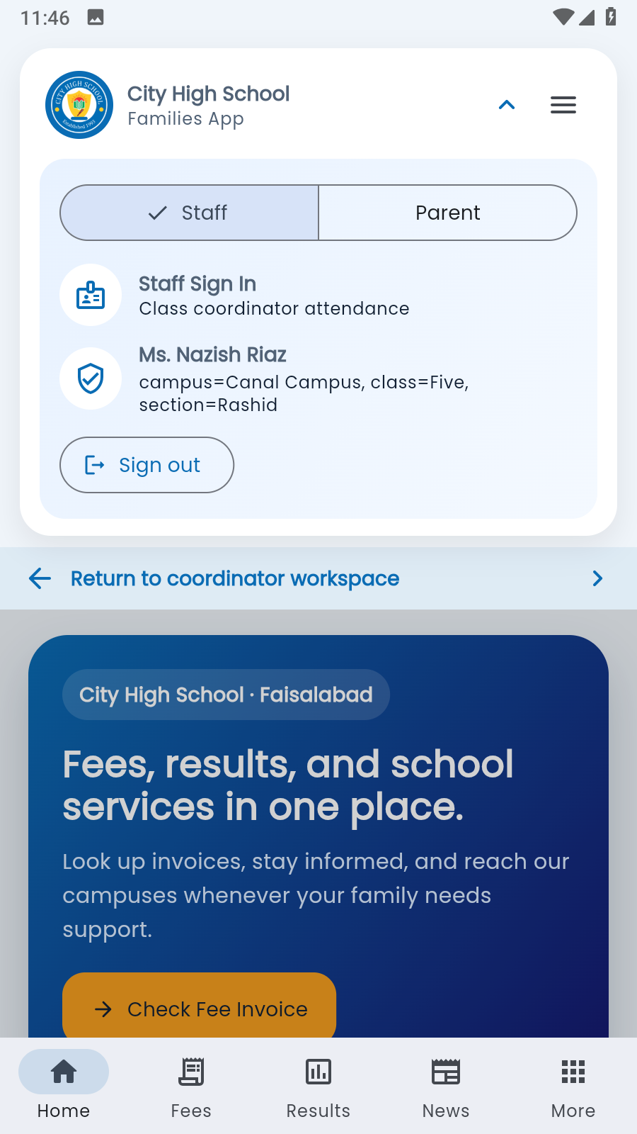 CHS mobile app screenshot 4